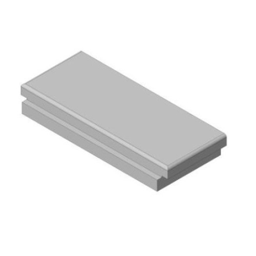 Šamotová deska spodní, zadní KV W 2G 66.50.01 (P)  